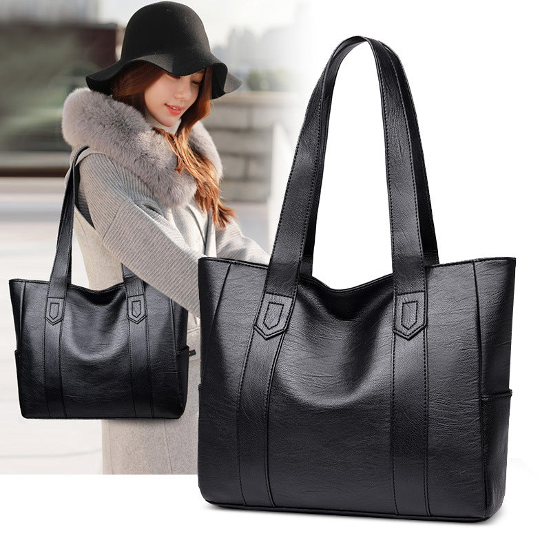 🌈👜【Ograniczona ilość】2025 Wiosna Nowa Moda Elegancka Duża Pojemność Damska Torba Na Ramię Z Prawdziwej Skóry