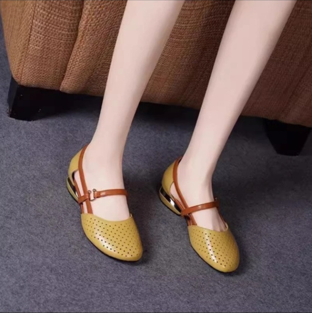 🔥🌴【35-42】2025 Wiosna Moda Eleganckie Sandały Damskie✅Wykonane ze skóry naturalnej✅Miękka podeszwa