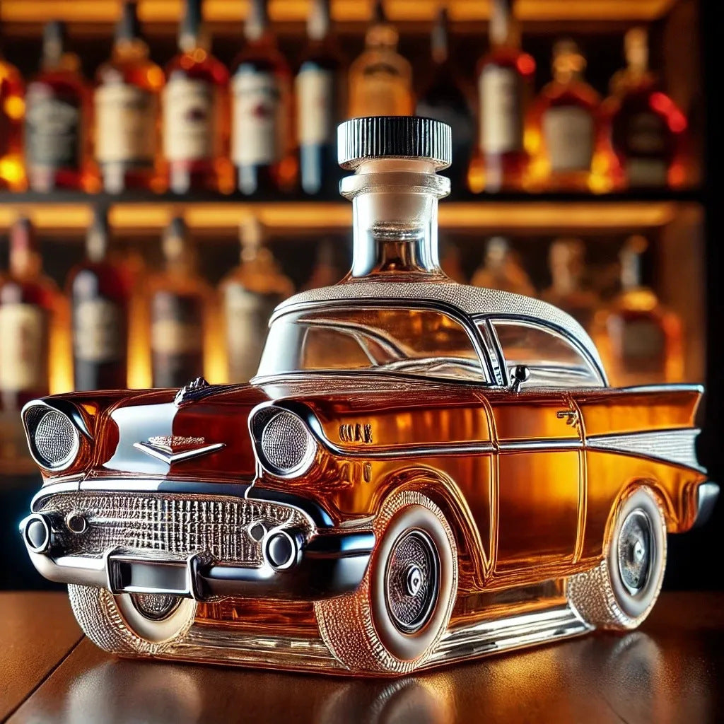 【Neskorý letný výpredaj】🥃Unikalny Jeep, solidna szklana konstrukcja, karafka do whisky