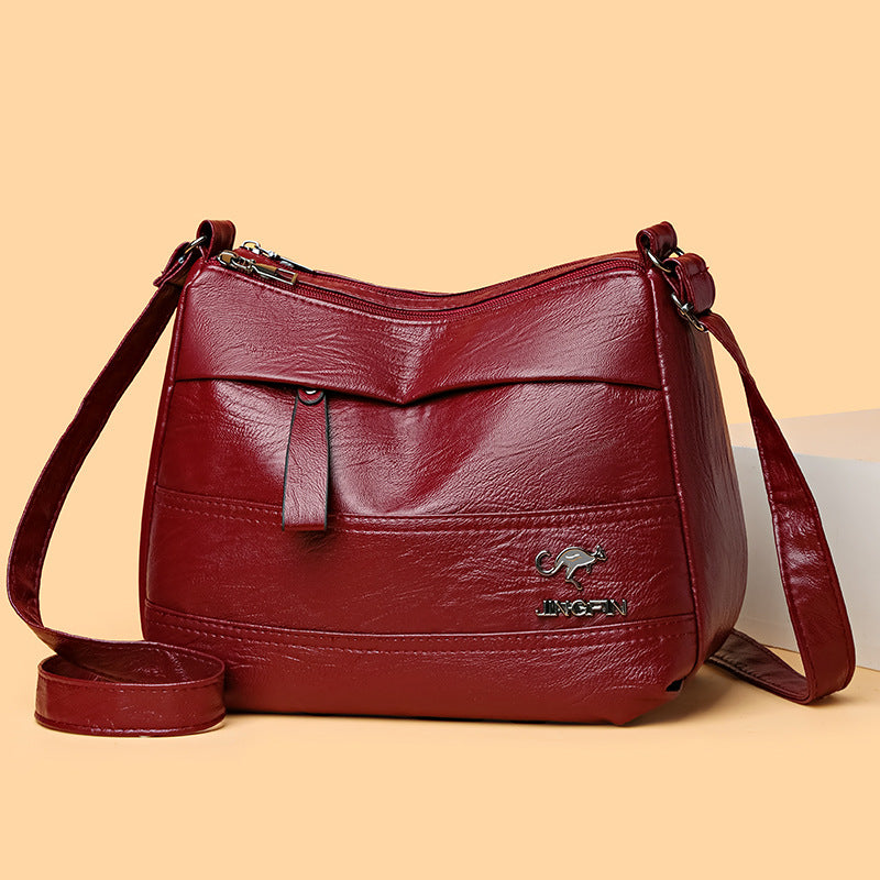 ✨️Limitowana oferta 41% zniżki 👜 Nowa kolekcja – miękka skórzana torba w stylu vintage, pojemna, wielowarstwowa, na ramię, modna i uniwersalna.