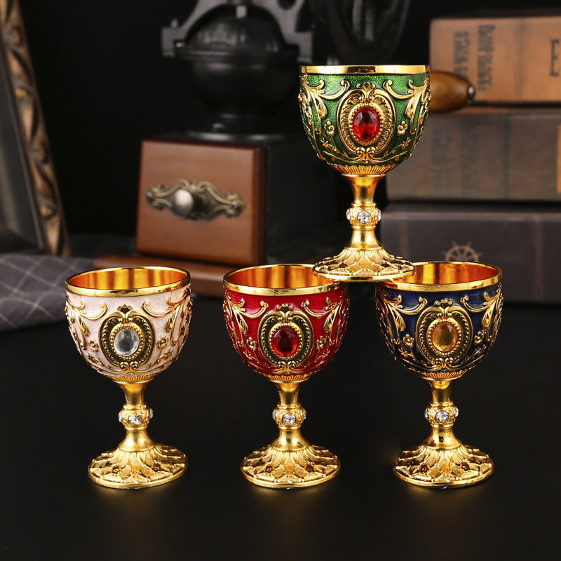 【Cumpără 1 Primești 1 Gratuit】🍷Pahar de vin retro european de înaltă calita