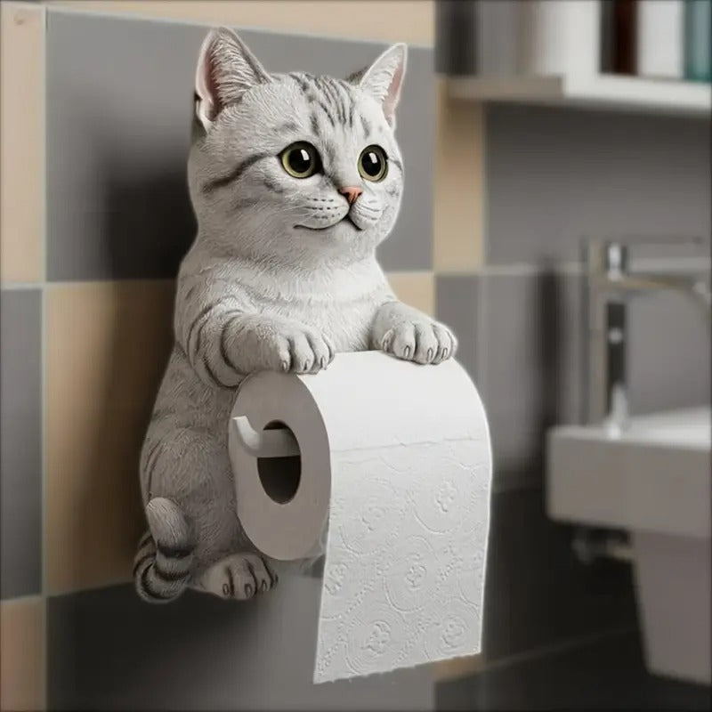 🐱【50%OFF】Držiak na toaletný papier s roztomilým mačacím motívom