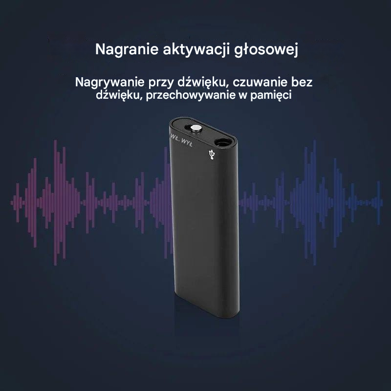 🔴【32GB】Miniaturowy dyktafon z inteligentną funkcją aktywacji głosem