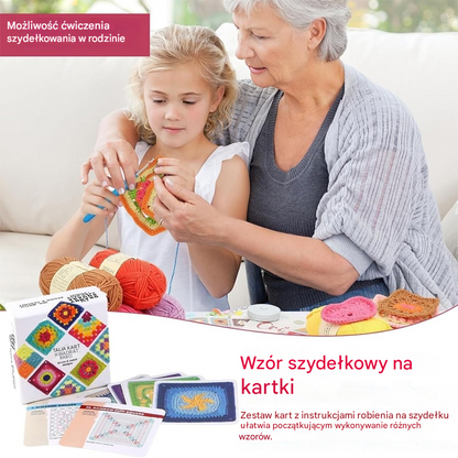 🔥Kup 1, a 1 dostaniesz gratis🔥🧩🧷【50 unikalnych wzorów】Zestaw kartek szydełkowych