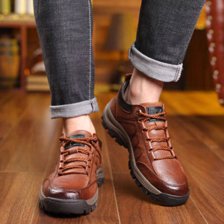 🔥【39-48】👞Los más vendidos con un 40% de descuento: zapatos de cuero para hombre de nueva moda de invierno 2025, extremadamente cómodos