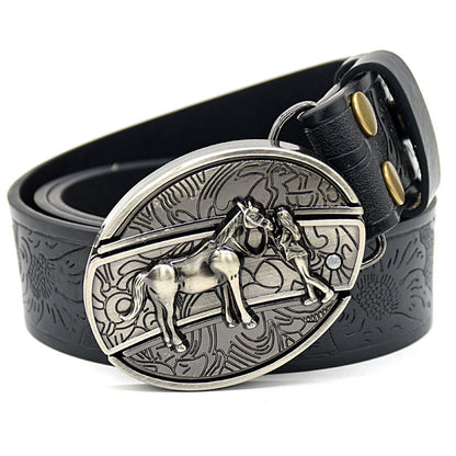 🆒🎁【Kup 1, a 1 dostaniesz gratis】👍Męski pasek z wytłoczeniami i wbudowanym nożem