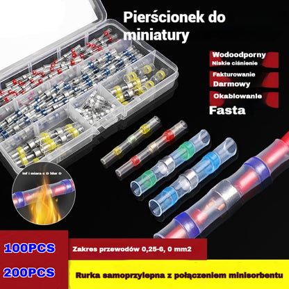 🔥🛠️ 【200 sztuk】🧩Wielofunkcyjna tuleja uszczelniająca, naprawa zerwanych przewodów, zestaw złączy spawalniczych termokurczliwych