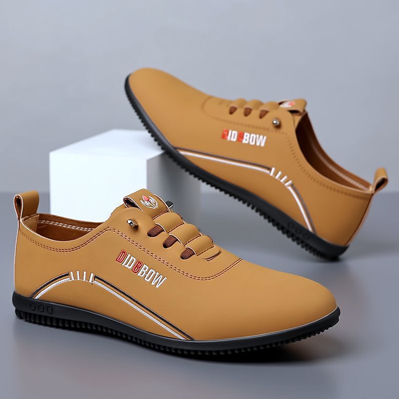 【39-44】👞Męskie buty biznesowe casualowe wykonane z oddychającej skóry ✅ antyzapachowe ✅ miękka skórzana podeszwa ✅ modne i uniwersalne