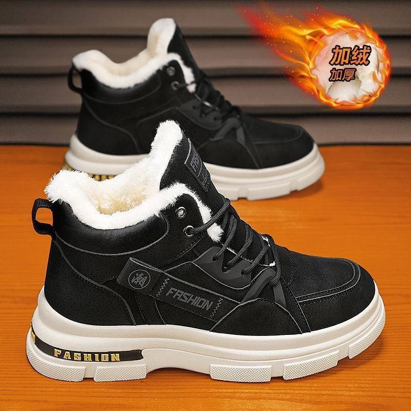 🔥🔥👞【39－44】2025 nowe męskie zimowe, pogrubione, aksamitne, ciepłe buty Martin