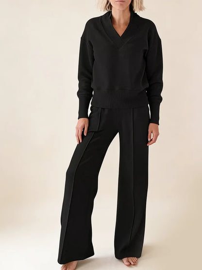 🥰【M-5XL】Komplet garniturowy damski 2026 | Dwuczęściowy komplet z dzianiny z długim rękawem✨