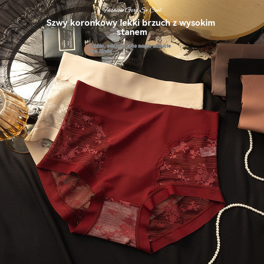 [40-80 kg] Zestaw 5-częściowy: Damskie, bezszwowe, wysokoelastyczne, koronkowe majtki, modelujące brzuch i pośladki, unoszące, modelujące i ujędrniające