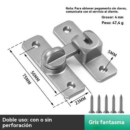 🔐🔑  49% de descuento 🔥💥【Compre 1 y obtenga 1 gratis】pestillo de puerta de aleación de aluminio