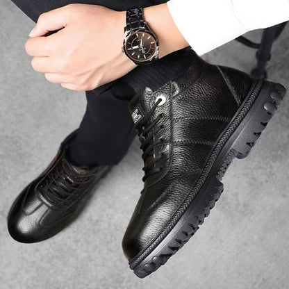 【39-44】❄️🥾Męskie buty zimowe wykonane z grubej skóry i bawełny z podszewką z polaru