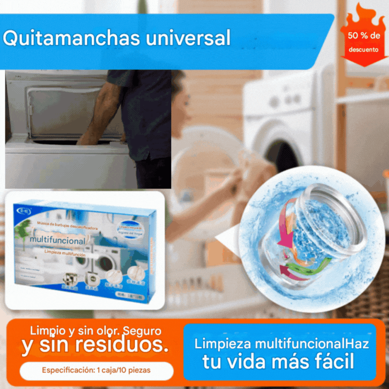 【Compra 3 cajas y llévate 3 cajas gratis】🎁【Producto de nuevo desarrollo】Quitamanchas universal