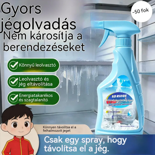 🔥🎖️【Vásárolj egyet, kapsz egyet ingyen】❄️Hűtőszekrény leolvasztó és jégmentesítő spray
