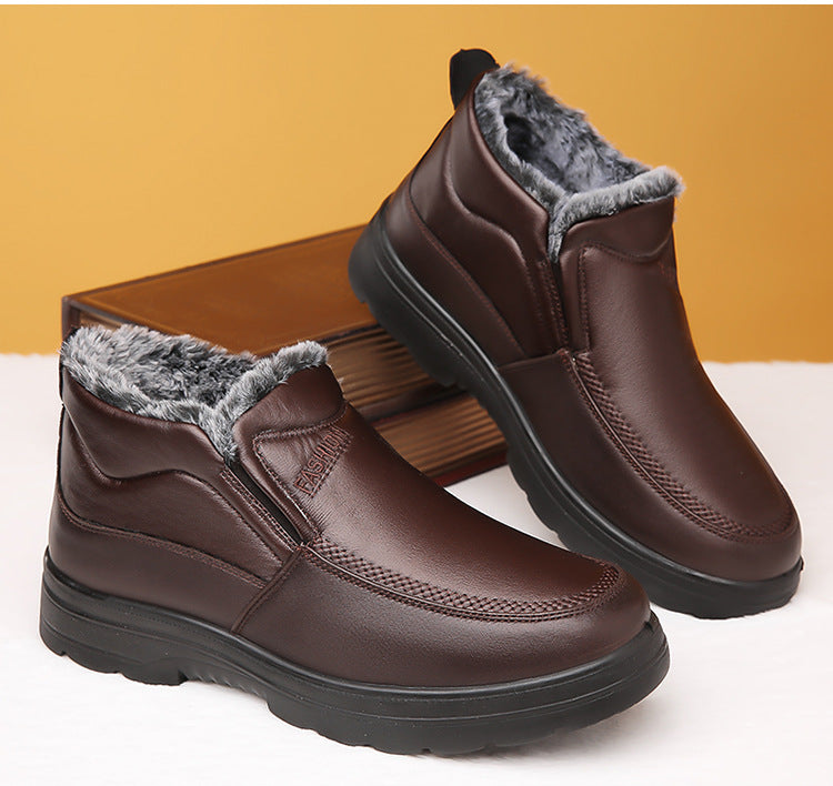 ❄️🥾【38-48】Nové Pánske Zimné Snehové Topánky – Zosilnené Sametom, Teplé a Vodoodolné, Ideálne na Chladné Počasie