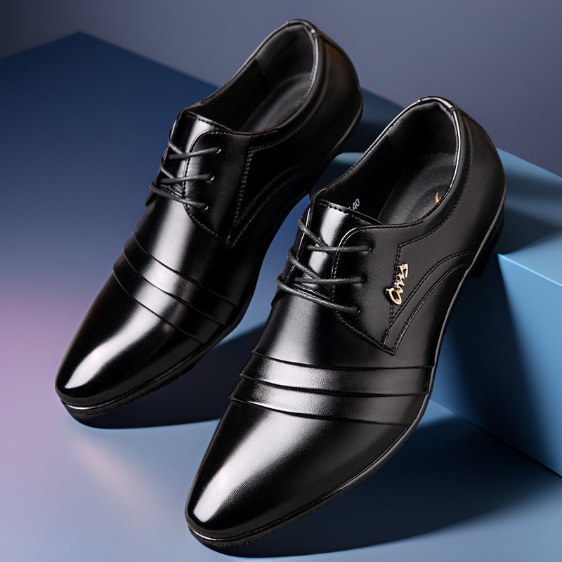 【38-48】Nowe męskie skórzane buty biznesowe
