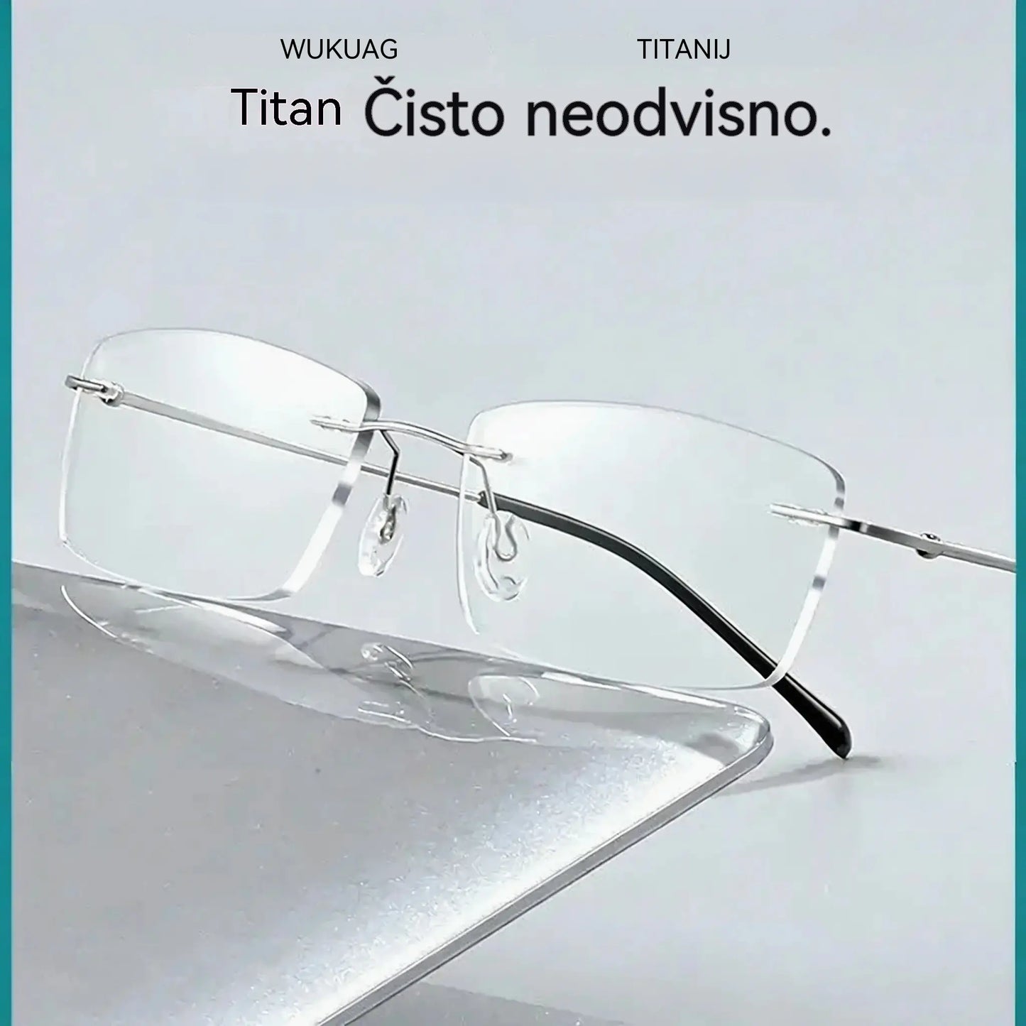 👓 Visokokakovostna, ultra lahka, visokoločljivostna profesionalna očala brez okvirja z zaščito pred modro svetlobo. Unisex dizajn. ✨