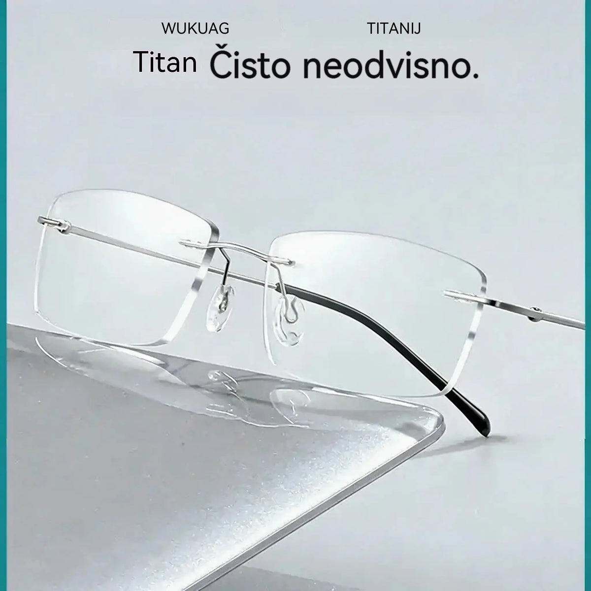 👓 Visokokakovostna, ultra lahka, visokoločljivostna profesionalna očala brez okvirja z zaščito pred modro svetlobo. Unisex dizajn. ✨