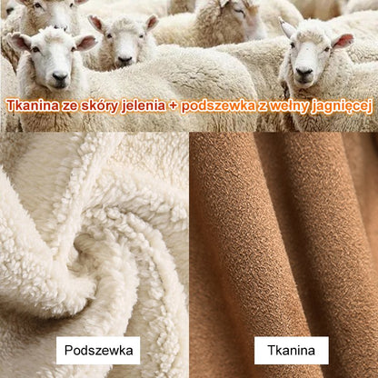 🥼🔥💖 [S-5XL] 2025 moda i ciepło w jednym! Damska kurtka z kapturem, zamszowo-wełniana
