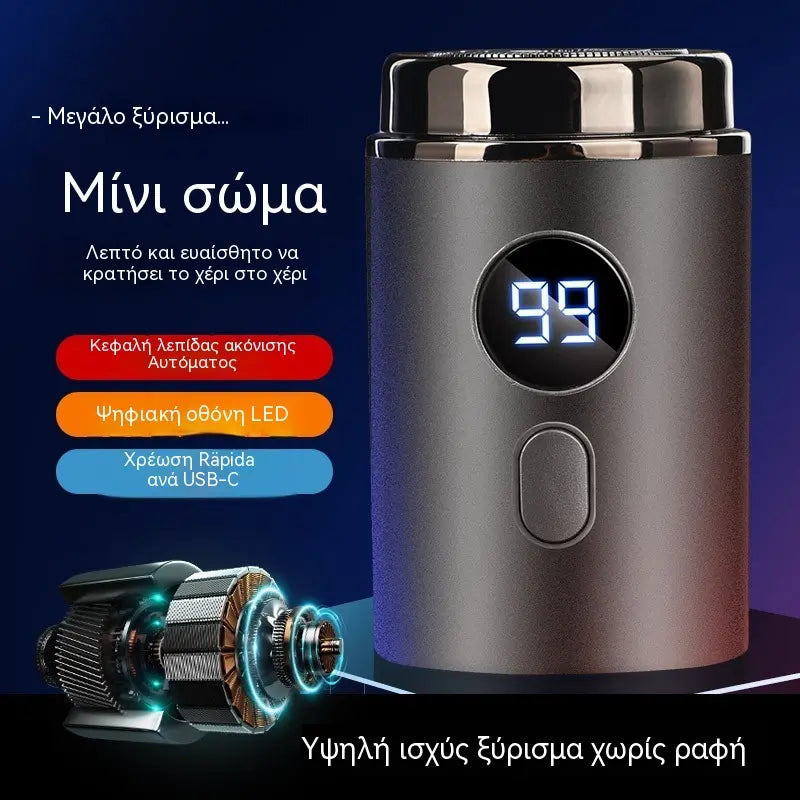 🔥Najboljša ponudba: 50 % POPUSTA🔥Zmogljiv mini električni brivnik za moške z digitalnim zaslonom