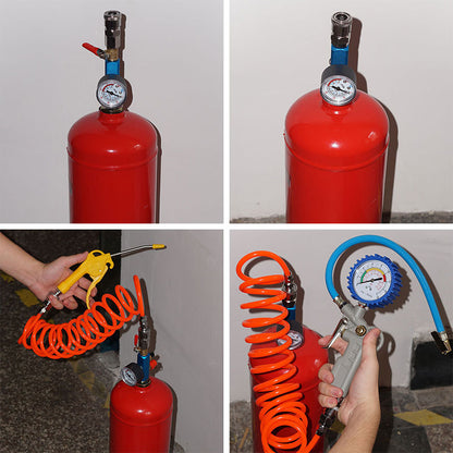 【Kup 1, a otrzymasz 1 gratis】👍👍Ta domowej roboty butelka na gaśnicę została przekształcona w butlę z gazem do użytku na dużych wysokościach, idealną na kemping i pikniki, i jest wyposażona w dmuchany zawór.