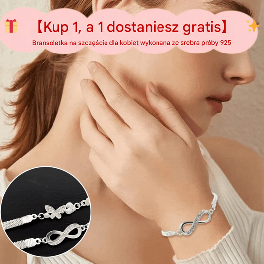 【🎁Kup 1, a 1 dostaniesz gratis】✨Bransoletka na szczęście ze srebra próby 925 dla kobiet