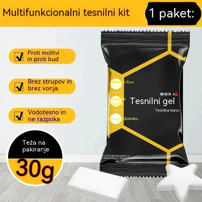 【10 kosov za 23 €】🔧 Beli vodoodporni tesnilni kit – Popravlja luknje, stene in cevi klimatskih naprav 💧🏠