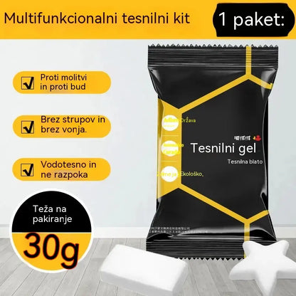 【10 kosov za 23 €】🔧 Beli vodoodporni tesnilni kit – Popravlja luknje, stene in cevi klimatskih naprav 💧🏠