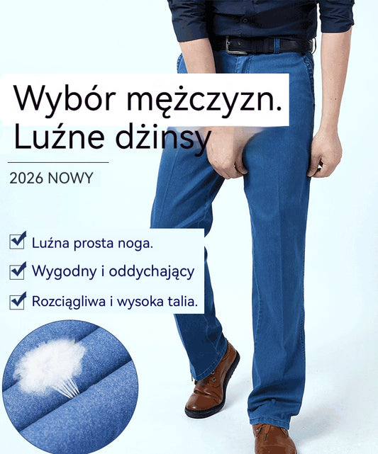 👖👖 Klasyczne Jeansy - Styl i Klasa，Wygodne Jeansy z Elastanem，Solidne Jeansy na Lata，Jeansy plus size z wysokim stanem