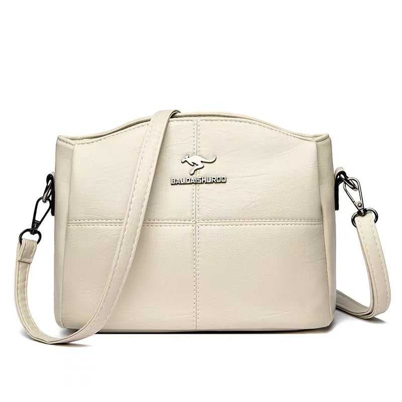 🔥👜👜Nowa, ręcznie robiona torebka na ramię z prawdziwej skóry w stylu vintage