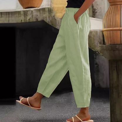 😍💕Zadnji dan promocije - 50% popust💕Ženske ležerne hlače iz bombaža in lana