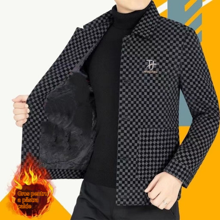 【M-4XL】 Chaqueta de lana para hombre 2025 – casual, cálida y gruesa, ideal para otoño e invierno