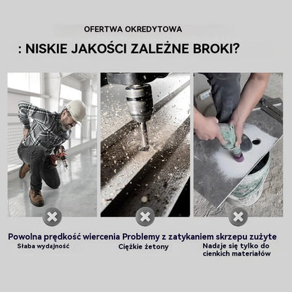 🔥Gorąca oferta 2025🔥 【4+5+6+8+10+12mm】🔥Zestaw 6-ostrzowych wierteł mimośrodowych o wysokiej wytrzymałości