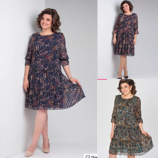 【🥇Najpredávanejšie】💥👗【S-5XL】Nové jarné šaty s potlačou 2025
