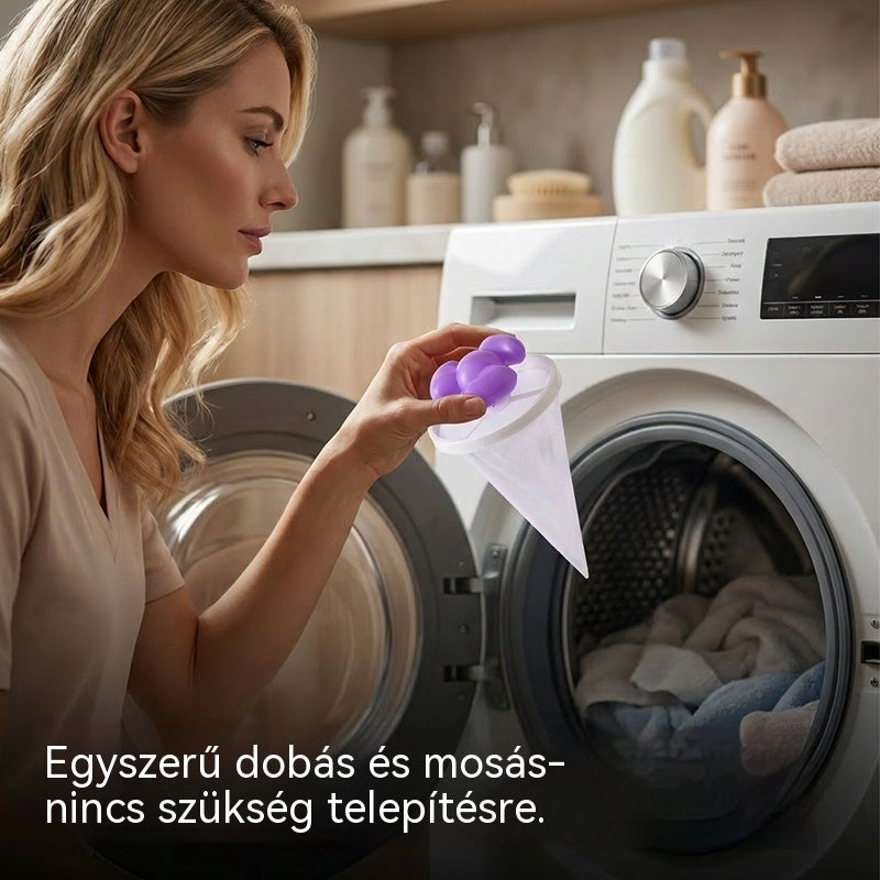 🌀6 darab 8800 Ft ✨ Úszószűrő mosógéphez - Minden mosásnál felfogja a szálakat, a hajat és az állati szőrt 🧺