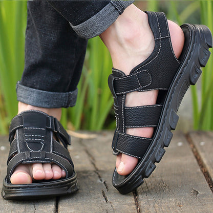 🍃🩴【38-44】 Sandale casual din piele pentru bărbați