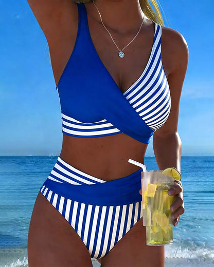 🏖️【40-100kg】🤩 Nowy komplet z nadrukowanym strojem kąpielowym, szybkoschnący i przewiewny materiał, dopasowany i stylowy