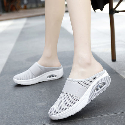 【35-43】2024 Buty z poduszką powietrzną z wydrążoną siateczką