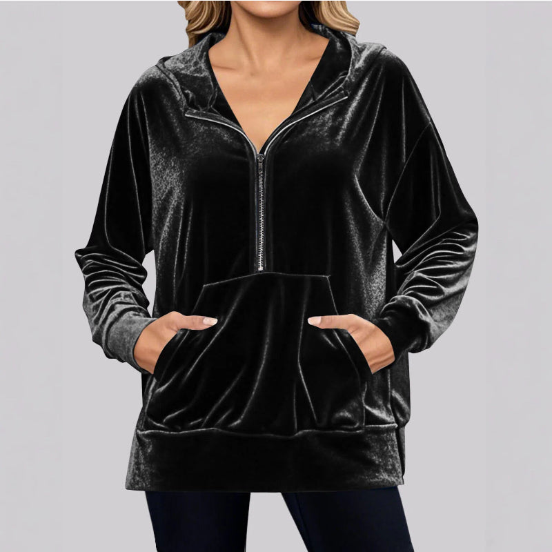 ✨【S-2XL】✨Bluzka z aksamitu 2026 | Długi rękaw | Swobodny i uniwersalny styl✨