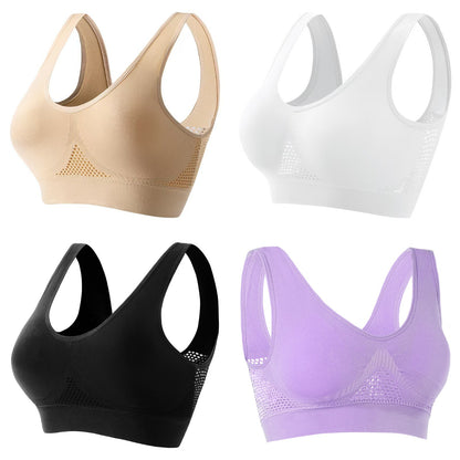 🥰【Pachet de 4】Sutien respirabil și răcoros pentru mărimi mari❤️【40-120KG】