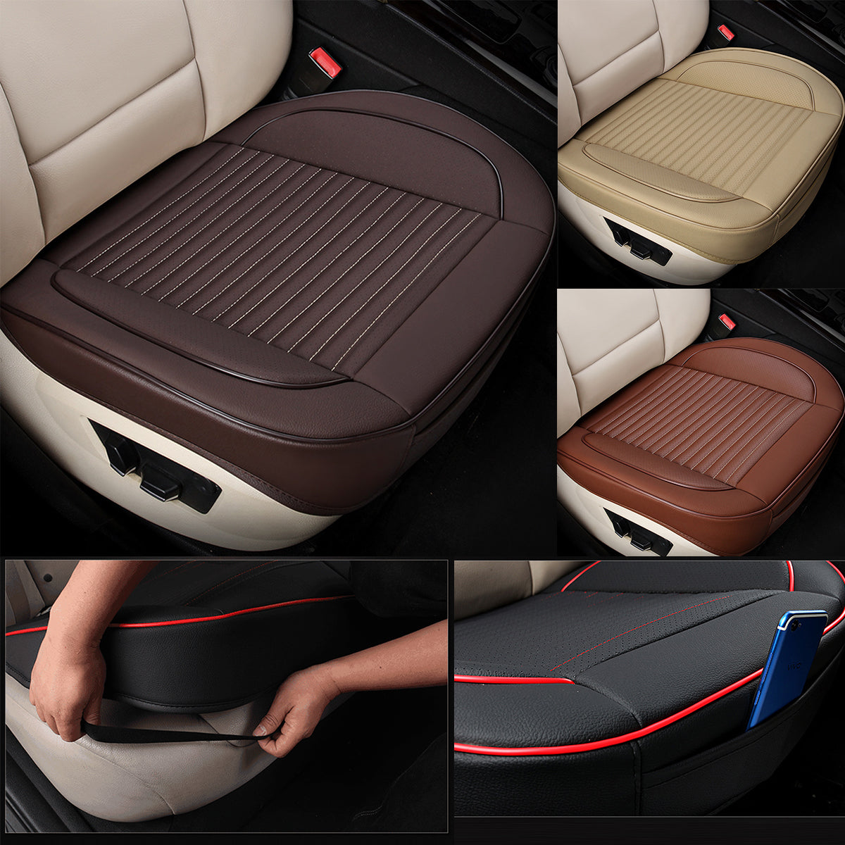 🚗 【Kup 1, a 1 dostaniesz gratis】 Poduszka do fotelika samochodowego ze skóry naturalnej typu all-inclusive