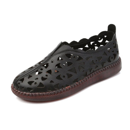 🔥【35-42】👡Dámske retro priedušné topánky s okrúhlou špičkou