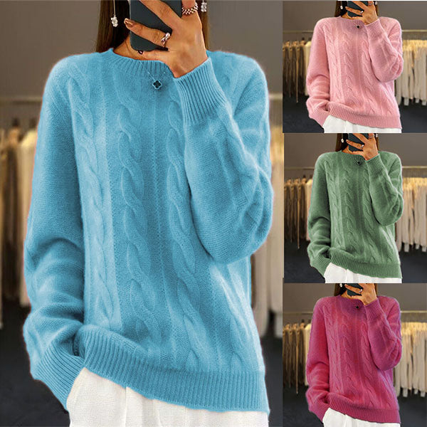 🔥⛄【S-XL】2025 jesienny i zimowy nowy, jednokolorowy, wysokiej jakości wełniany sweter
