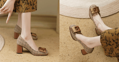 【34-41】👠👩‍ 2025, retro high-end fashion tocuri înalte, la modă și versatil