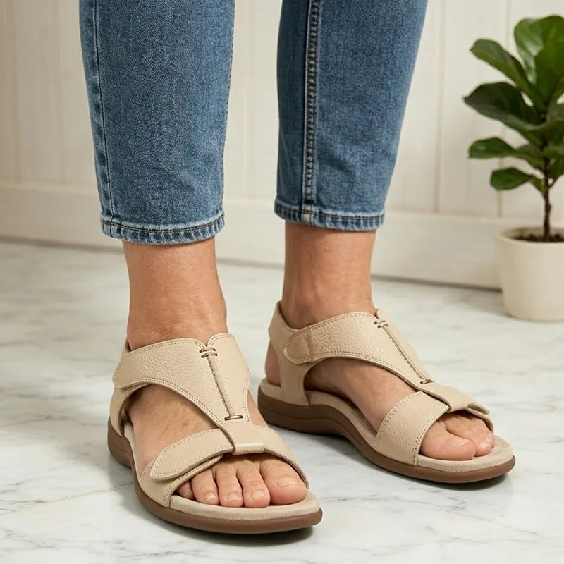 ✨Poslední den slevy 50 %! 【36-43】Letní sandály s měkkou podrážkou a oporou klenby, ležérní a pohodlné