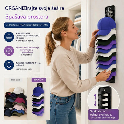 【2 komada】Organizator za šešire koji štedi prostor