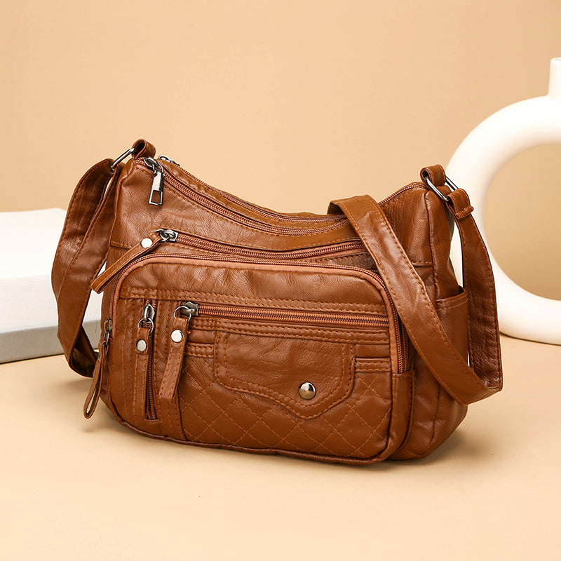 👜2025 nowa duża skórzana torba na ramię/torebka crossbody z miękkiej skóry