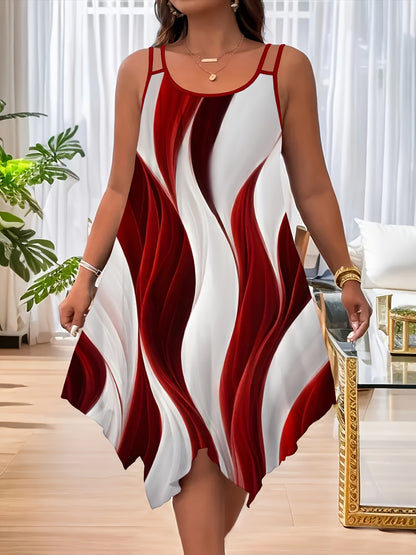 [XL~8XL]✨Asymetryczna sukienka letnia, duży rozmiar