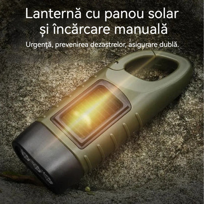🔥 Kup 1 i otrzymaj 1 gratis 🔥⚡Latarka z panelem słonecznym i ręcznym ładowaniem – przenośny generator idealny na wypadek sytuacji awaryjnych i przygód!